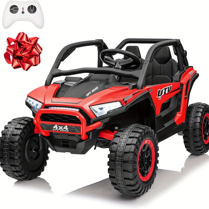 24V XL Kids Electric UTV Children Ride - 2 Seater Off-Road Ride-On W/ Parent Remote Control, 4WD & LED Lights - Extra Large Seat for Ages 3-10