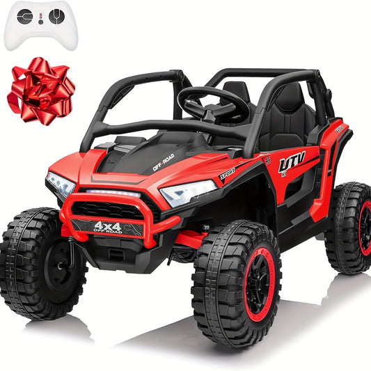 24V XL Kids Electric UTV Children Ride - 2 Seater Off-Road Ride-On W/ Parent Remote Control, 4WD & LED Lights - Extra Large Seat for Ages 3-10