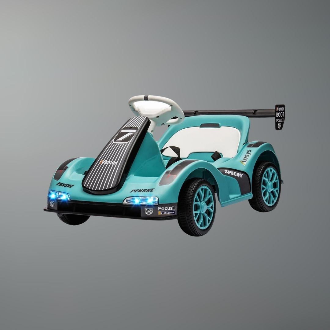 6V Kids Electric Drift Kart with Remote & LED Lights | Kids Rider(Age : 3-6)