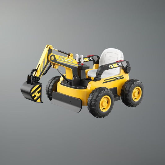 12V 4WD Kids Ride-On Excavator with Remote | Age 3-8 (Best Gift Gift for Kids)