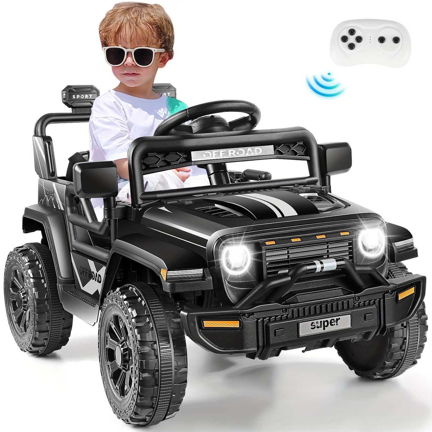 Lil Drivers 12V Kids Electric Truck w/ Remote & MP3 | Dual Drive