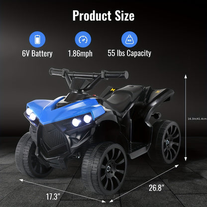 Kids Electric Quad ATV with Headlights & Pedal Accelerator - 36V Power | All-Terrain - Ideal Birthday/Christmas/Hallowen Gift