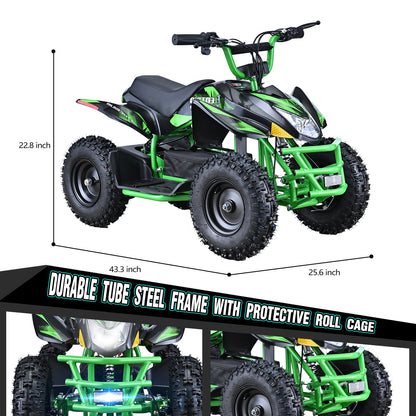 Hoverheart 36V 500W Electric ATV Dirt Quad w/ Disc Brakes | 15 mph