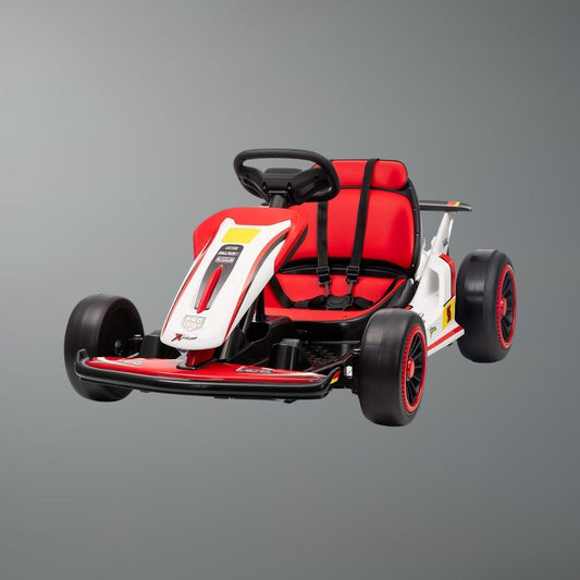 24V Electric Go Kart Drift Cart for Kids | All-Terrain Electric Ride-On Car for Boys/Girls Ages 4-14