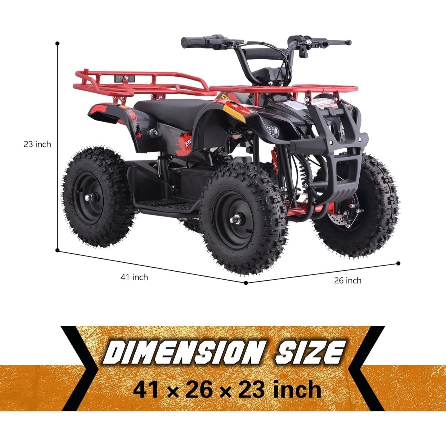 36V Electric ATV Dirt Quad for Kids | 4-Wheel Drive