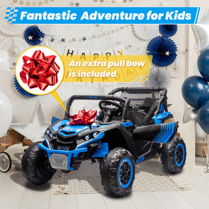 JOYRACER 24V 600W 4WD UTV Ride-On Car w/ Remote | 2-Seater