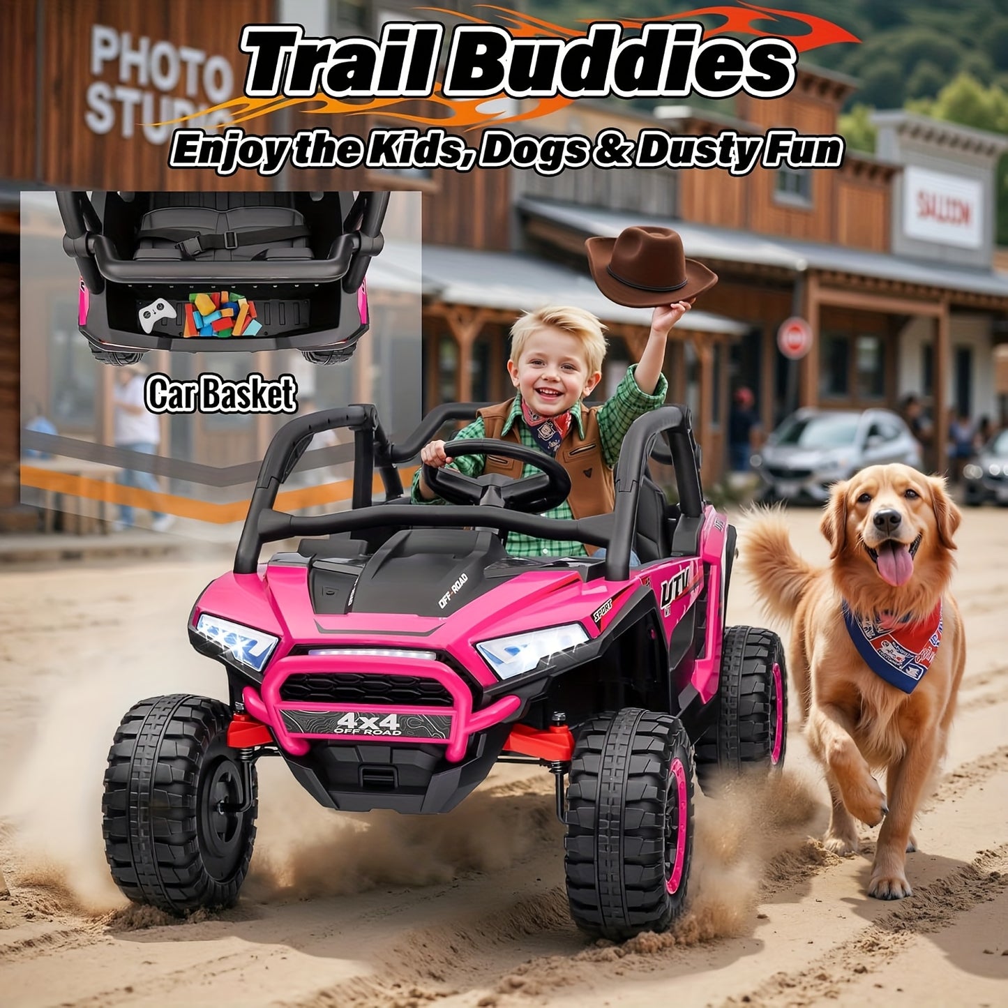24V - [Dual Drive] XL 2 - Seater Ride On ATV for Big Kids - 4WD