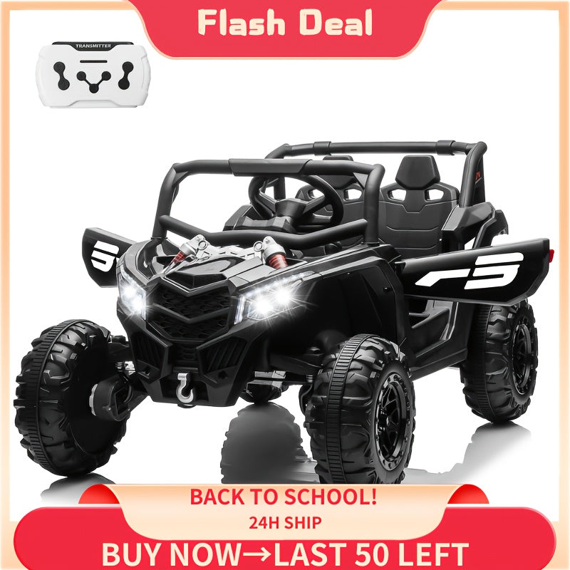 JOYRACER 24V 4×150W Off-Road UTV Ride-On Car w/ Remote | 2-Seater