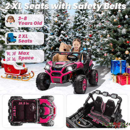 JOYRACER 24V XL Kids UTV | 4WD, Parent Remote, 2-Seater | The Ultimate Adventure Ride!