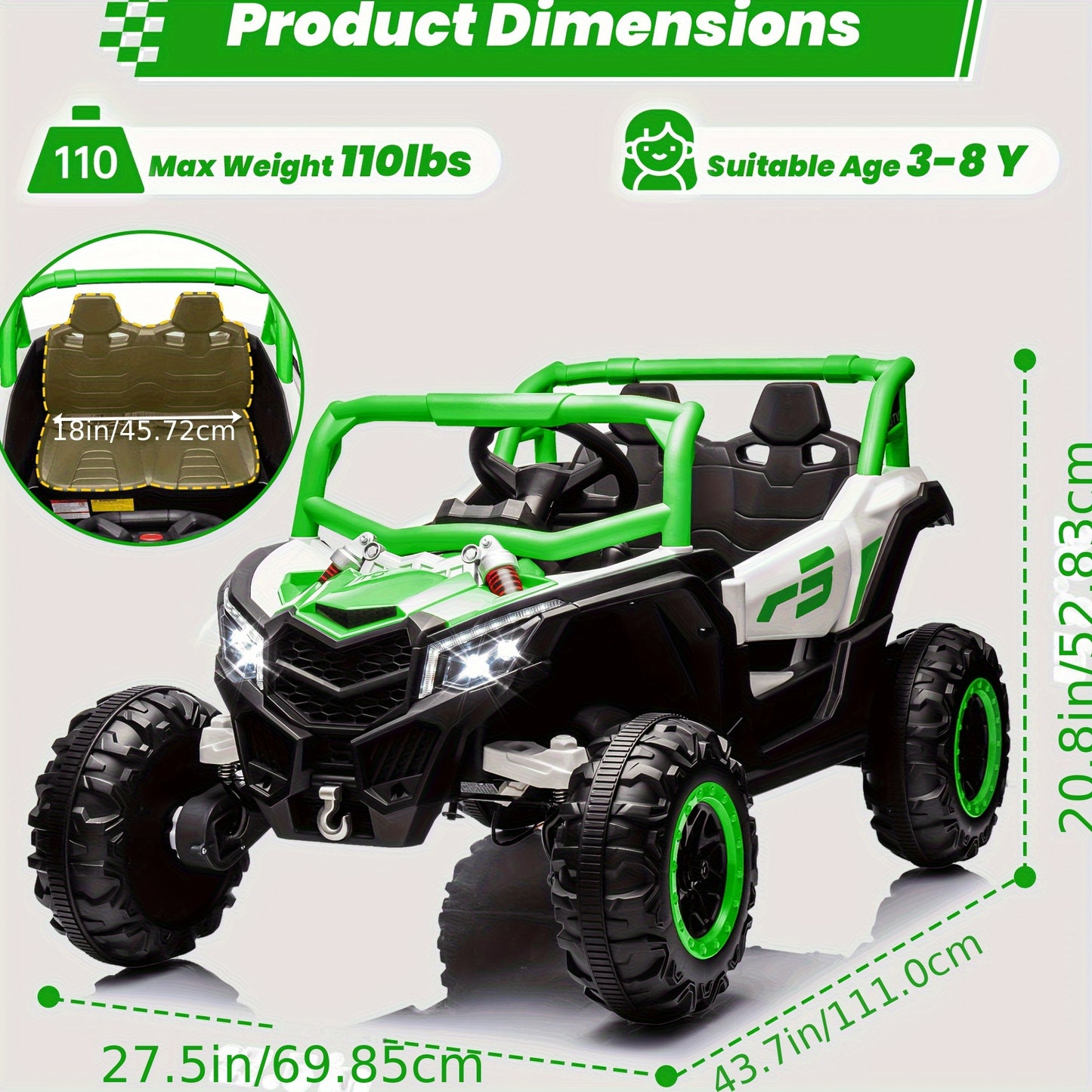 24V Ride On UTV for Kids W/Remote Control | Off-Road UTV