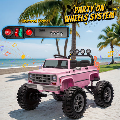 JOYRACER 24V - 4×200W Kids Ride-On Truck w/ Remote & Big Wheels | 2-Seater