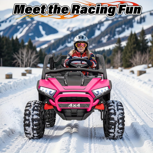 24V - [Dual Drive] XL 2 - Seater Ride On ATV for Big Kids - 4WD