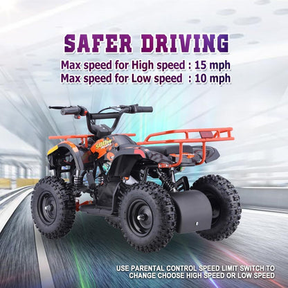 36V Electric ATV Dirt Quad for Kids | 4-Wheel Drive