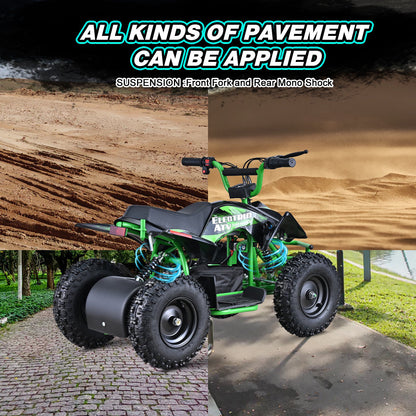 Hoverheart 36V 500W Electric ATV Dirt Quad w/ Disc Brakes | 15 mph