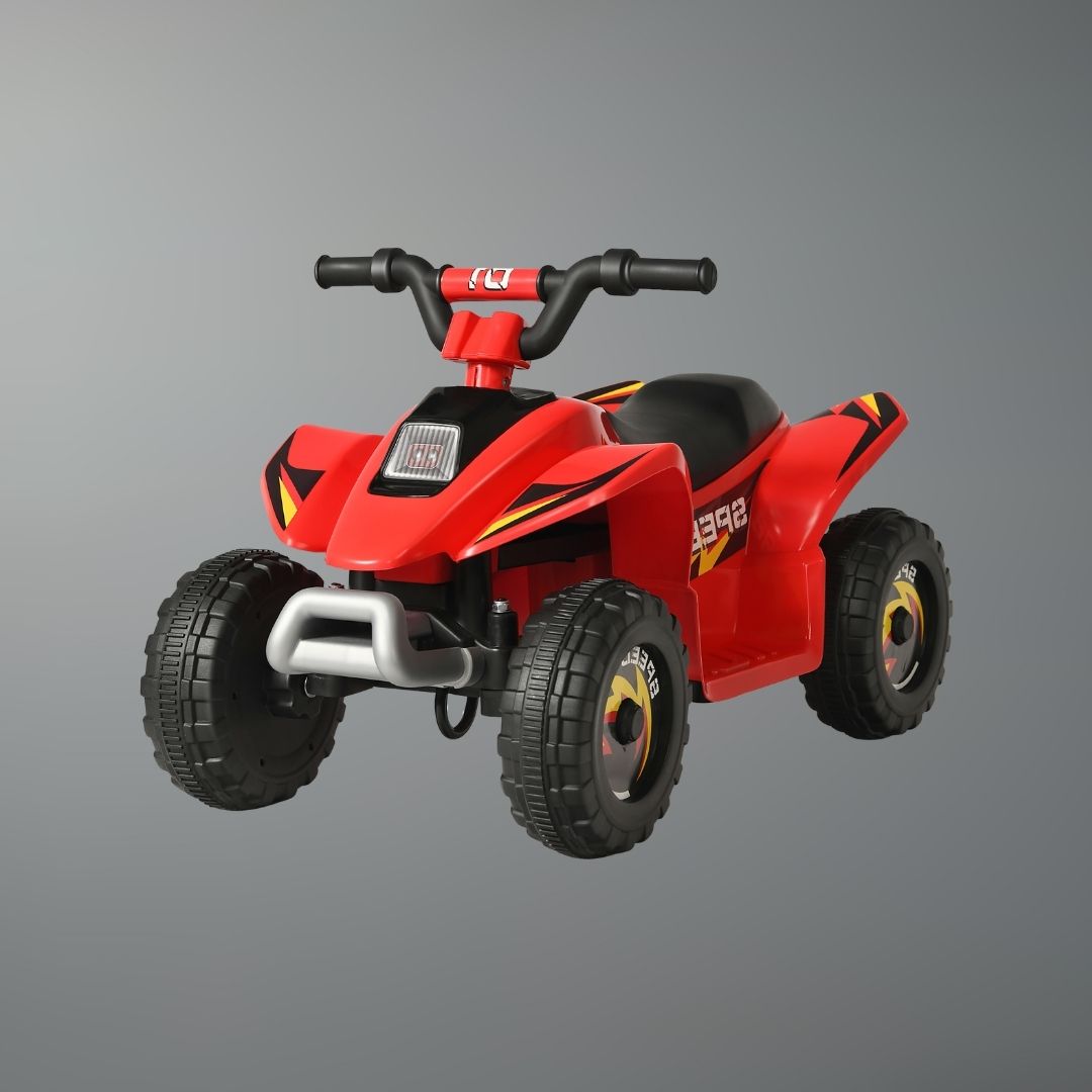 6V 4WD Kids Electric Quad ATV w/ Parent Lock & Charger | Red