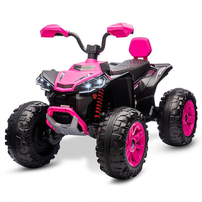 24V Kids Electric ATV for Kids | 4-Wheeler Drive ATV | Battery Powered Electric Vehicle for Kids | Music,Spring Suspension