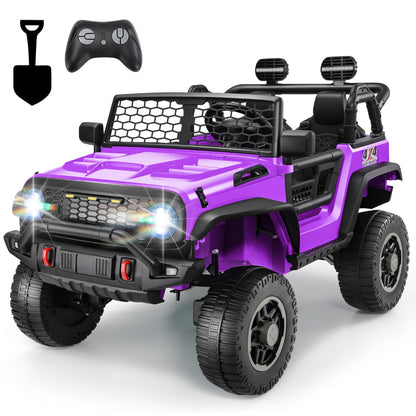 HOMDOX 24V 2-Seater Kids RC Ride-On Jeep w/ Dual Motors & Remote