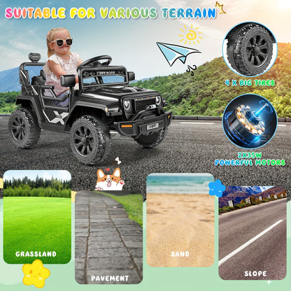 Lil Drivers 12V Kids Electric Truck w/ Remote & MP3 | Dual Drive