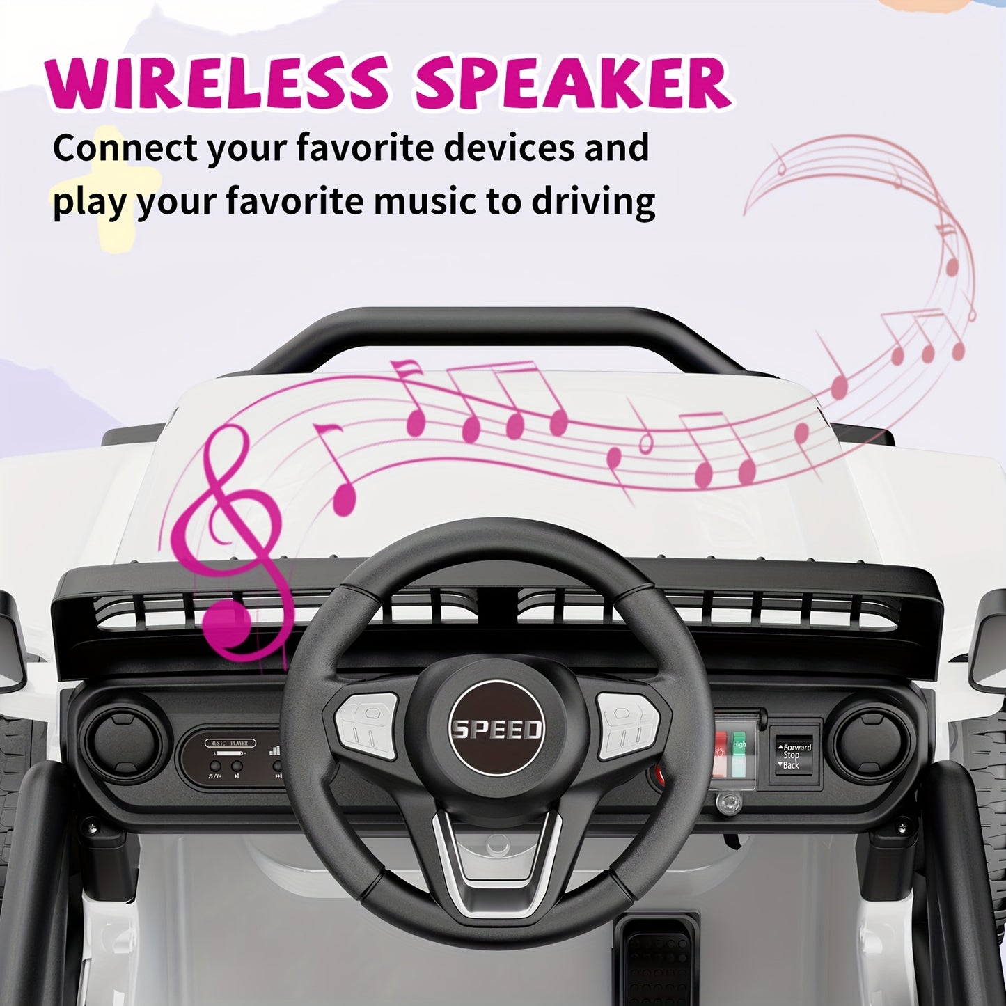 Lil Drivers 12V Kids Ride-On Jeep w/ Music, Suspension & Remote | 1-Seater