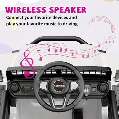 Lil Drivers 12V Kids Ride-On Jeep w/ Music, Suspension & Remote | 1-Seater
