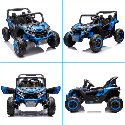 JOYRACER 24V 600W 4WD UTV Ride-On Car w/ Remote | 2-Seater