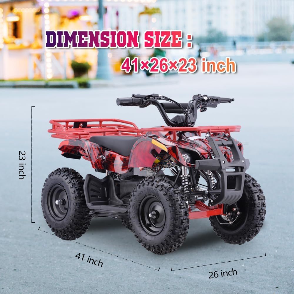36V Electric ATV Dirt Quad for Kids | 4-Wheel Drive