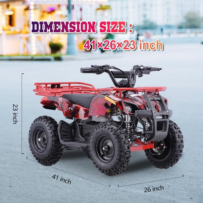 36V Electric ATV Dirt Quad for Kids | 4-Wheel Drive
