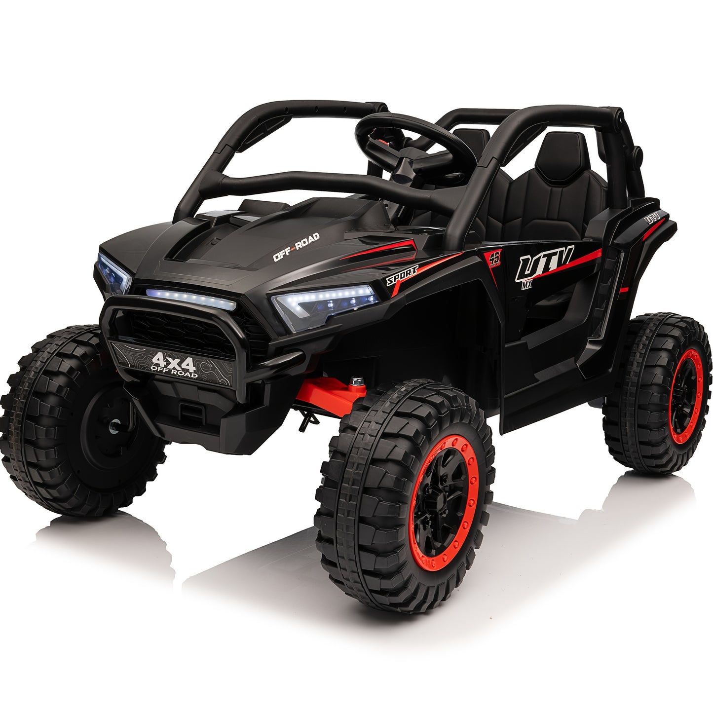 JOYRACER 24V 4WD UTV Ride-On Car w/ Remote & MP3 | 2-Seater