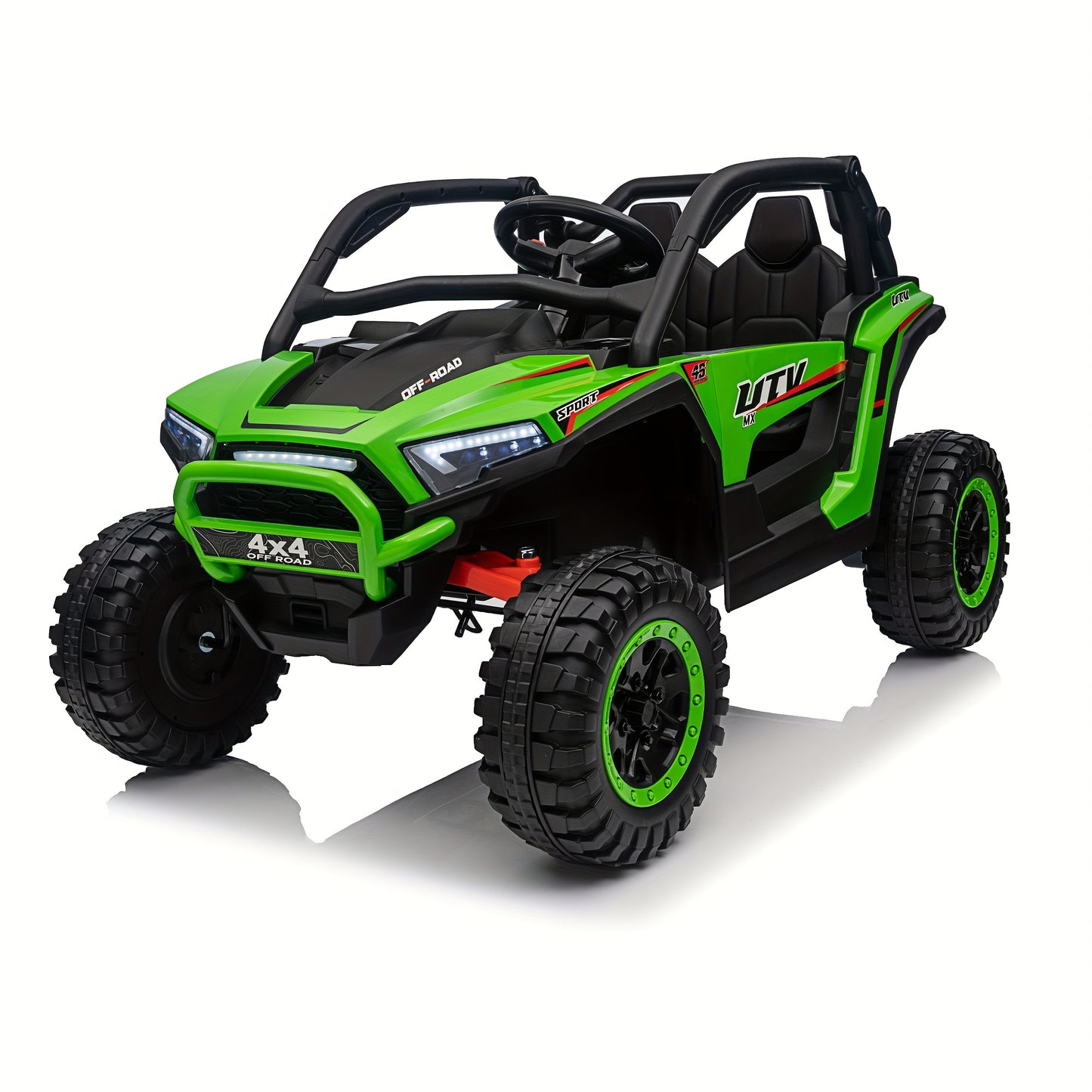 24V XL Kids Electric UTV Children Ride - 2 Seater Off-Road Ride-On W/ Parent Remote Control, 4WD & LED Lights - Extra Large Seat for Ages 3-10