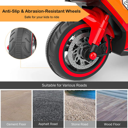 12V Electric Mini Dirt Bike Ride-On Motorcycle for Children | Kids Battery Powered Dirt Bike(Age: 3+)