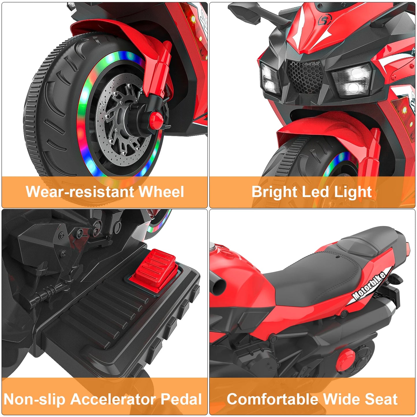 12V Electric Mini Dirt Bike Ride-On Motorcycle for Children | Kids Battery Powered Dirt Bike(Age: 3+)