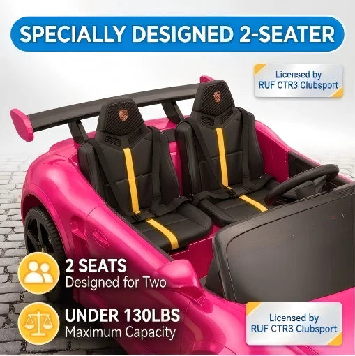 Licensed RUF CTR3 24V 4WD 2-Seater Ride-On Car | Kids Rider