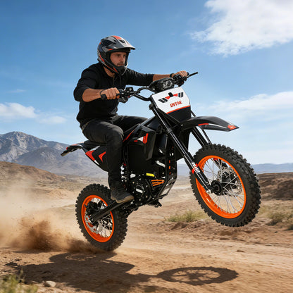High Performance 60V Electric Dirt Bike | 4500W Peak, 50 MPH & 60 Miles | Kids Rider