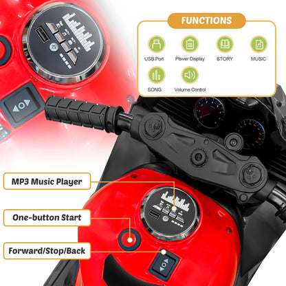 12V Electric Mini Dirt Bike Ride-On Motorcycle for Children | Kids Battery Powered Dirt Bike(Age: 3+)