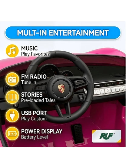 Licensed RUF CTR3 24V 4WD 2-Seater Ride-On Car | Kids Rider