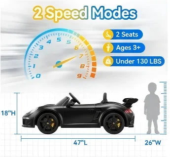 Licensed RUF CTR3 24V 4WD 2-Seater Ride-On Car | Kids Rider