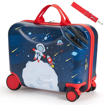 18" Kids Ride-On Suitcase for Toddlers | 26L Carry-On Luggage | Kids Rider