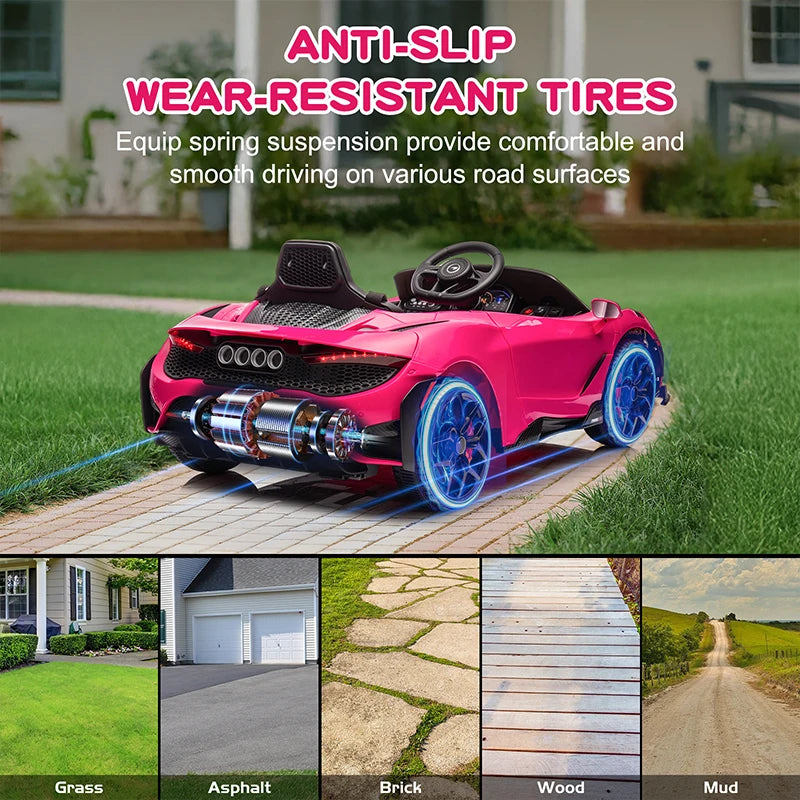 Licensed McLaren 765LT 12V Kids Ride-On Car w/ Hydraulic Doors