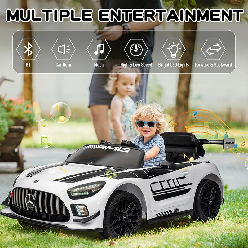 Mercedes-Benz GT3 12V Kids Ride-On Car w/ Remote | 1-Seater