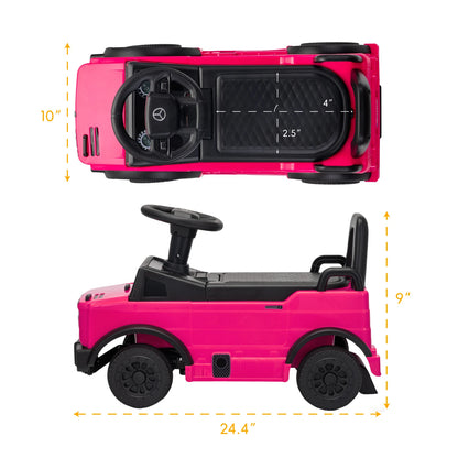 Mercedes-Benz Unimog Kids Push Car Ride-On Toy with Anti-Slip Wheels & Bumper Guards for Safety