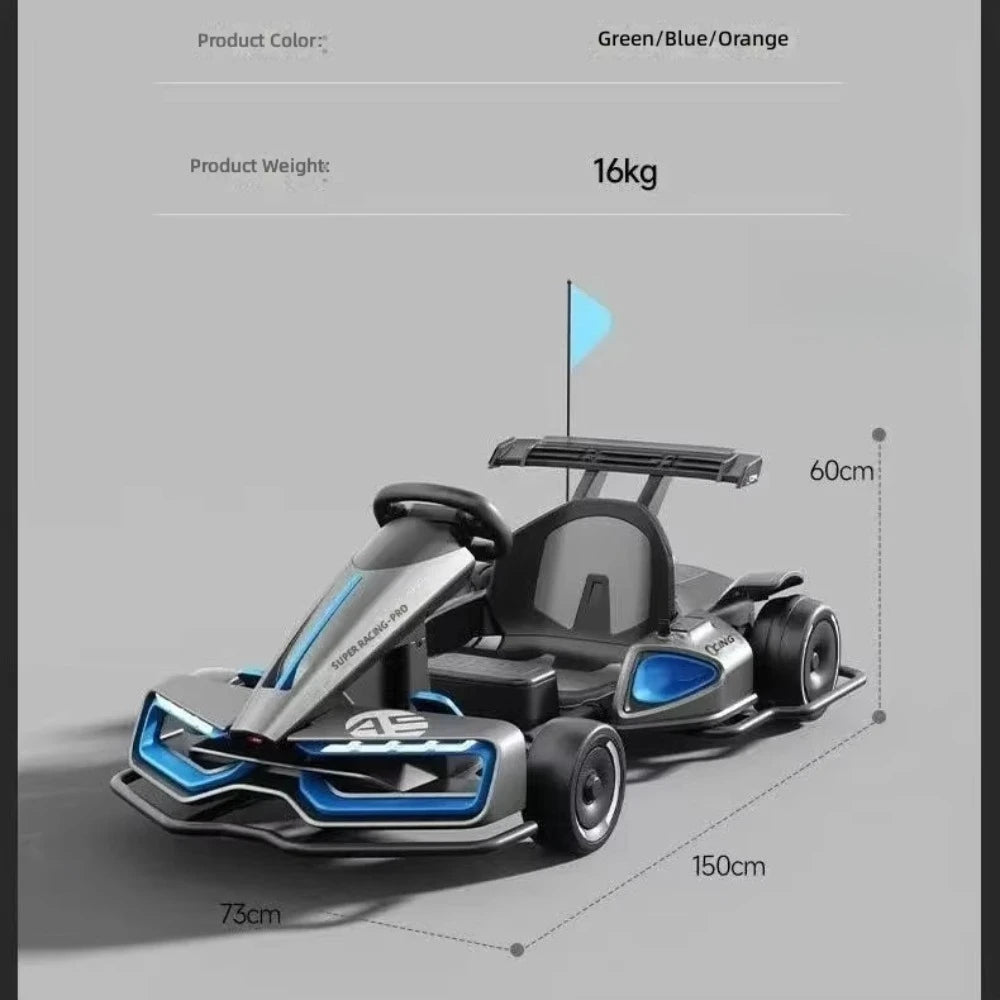 New High-End Kids Drift Kart 4 Wheels Electric Racing Car for Kids(Age: 3-9Y)