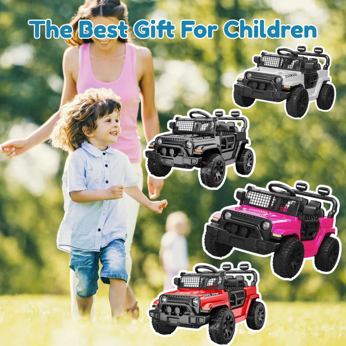 12V Kids Ride-On Car with Parent Remote | Spring Suspension | Kids Rider (Recommended Age: 2–6 Years)