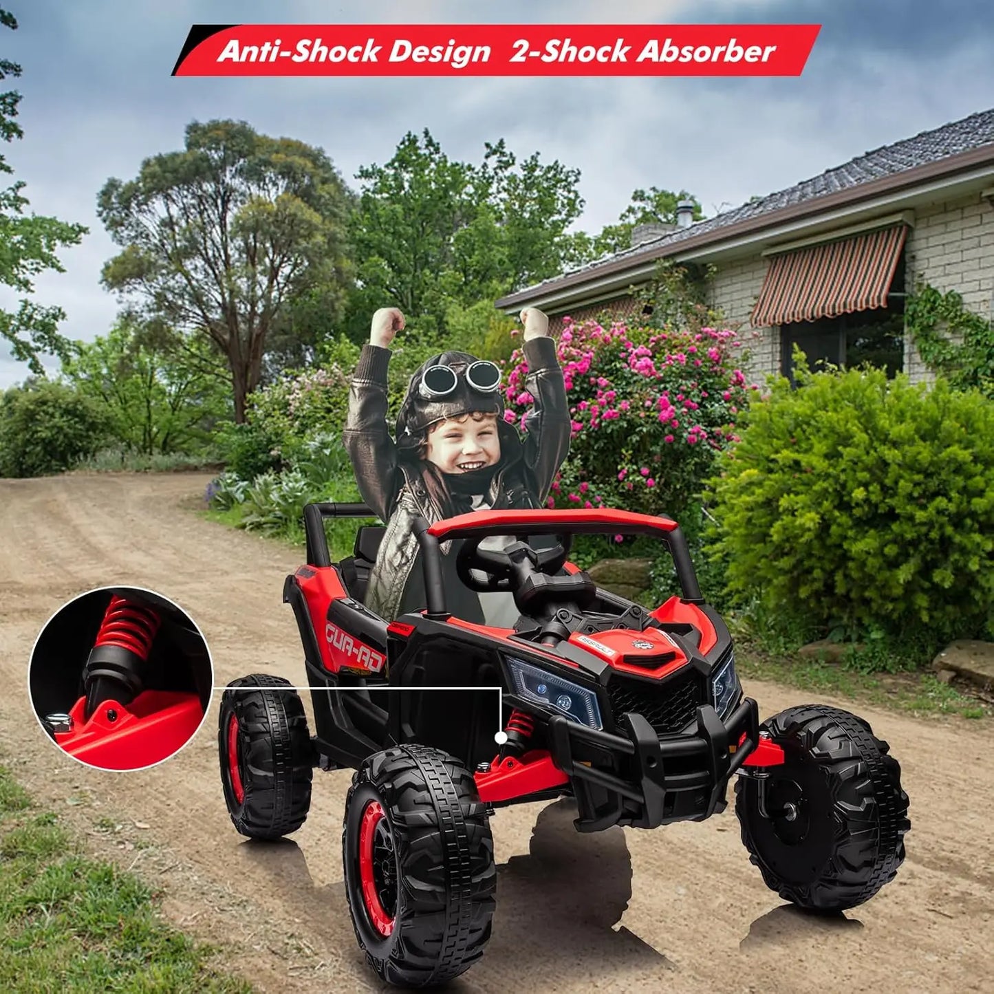 24V Electric UTV Ride-On Car | 400W, Suspension & Remote | Kids Rider