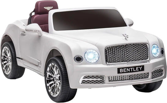 Bentley Mulsanne 12V Kids Ride on Car, Battery Powered Car with Remote Control, Suspension, Startup Sound, LED Lights, MP3, Horn, Mus