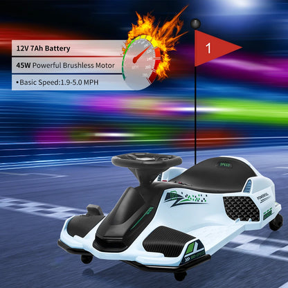 12V Kids Drifting Electric Go Kart with 45W Powerful Motor | Perfect Gift for Kids