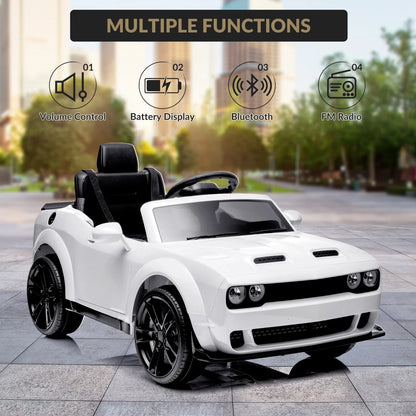 12V Kids Electric Ride-On Police Car with Remote & LED | Kids Rider(Recommended Age - 3-6 Years)