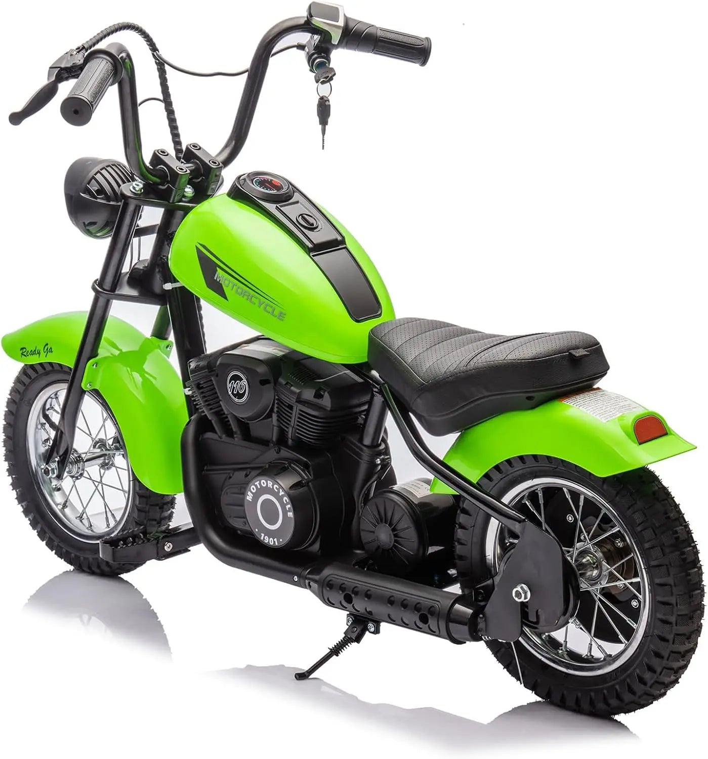 24V 250W Kids Electric Dirt Bike 2-Speed w/LED Light & Leather Seat | Electric Motorcycle for Kids