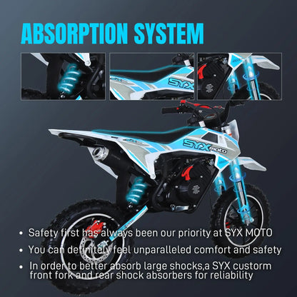 High End 58cc Dirt Bike for Kids | 4-Stroke Gas Powered Mini Pit Bike for Off Road Drive