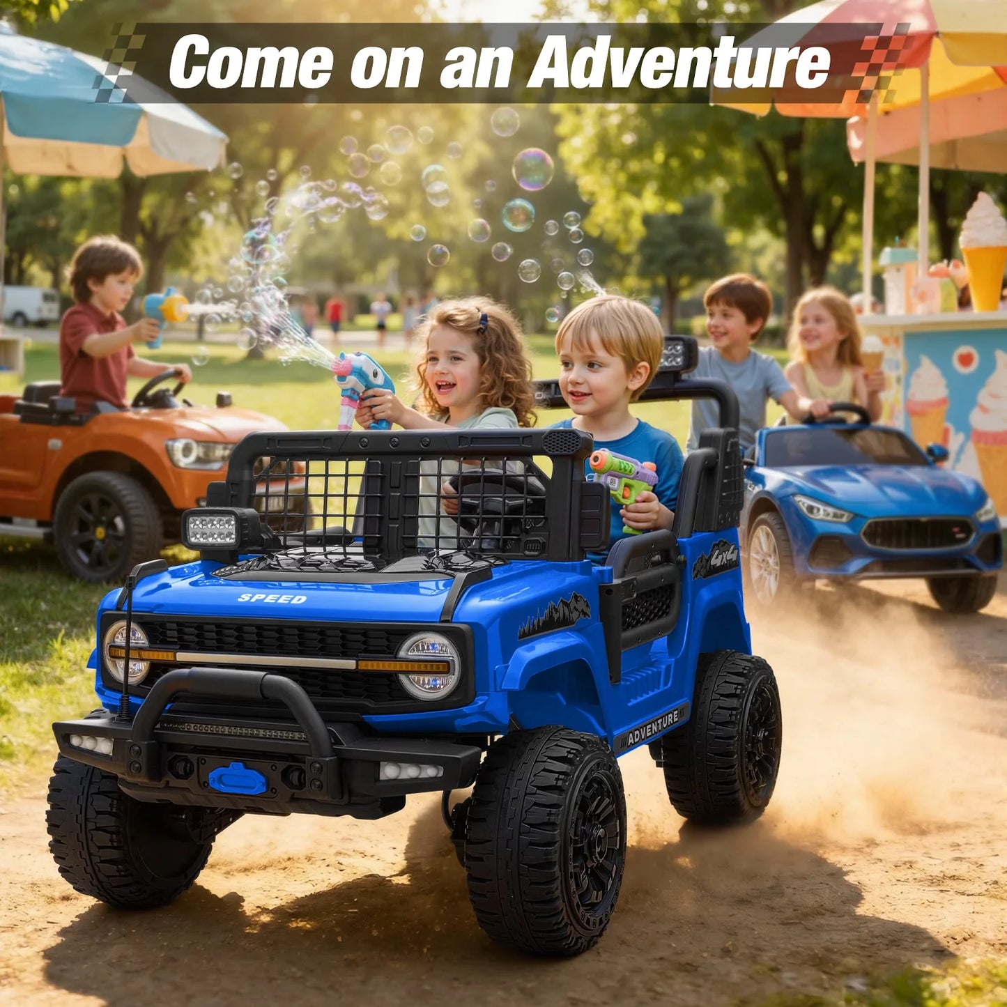 24V 2 Seater Kids Electric Ride On Off-Road Truck | Kids Rider