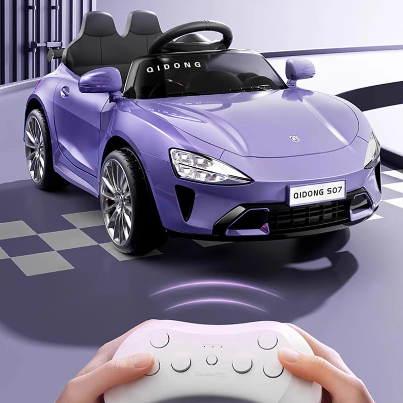 Kids Electric Ride-On Racing Car | Remote Control & Slow Start | Kids Rider